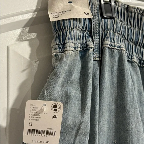 Wide-Leg Blue Denim Jeans - Picture 3 of 10